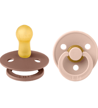 2 бр. Биберони BIBS, Woodchuck/Blush, 6-18 месеца