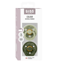 2 бр. Биберони BIBS COLOUR Holiday Leaf, Каучук, 6-18 месеца
