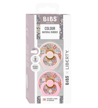 2 бр. Биберони BIBS Liberty COLOUR Oscar Meadow - Petal Mix, 6-18 месеца