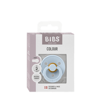 1 бр. Биберон BIBS COLOUR, Baby Blue, 6-18 месеца