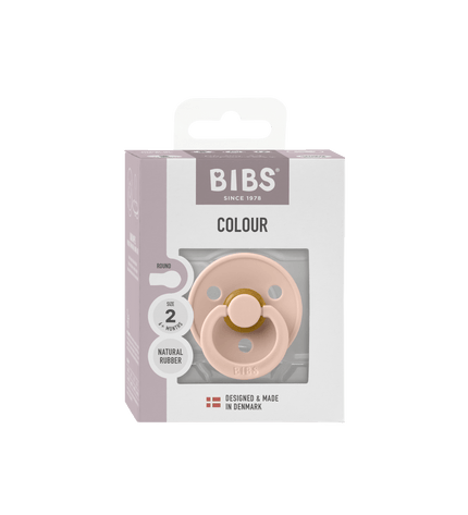 1бр. Биберон BIBS COLOUR Blush, 0-6 месеца
