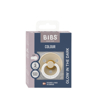 1 бр. Биберон BIBS Colour, Vanilla GLOW, 6-18 месеца