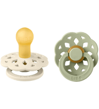 2 бр. Биберони BIBS Boheme, Ivory/Sage, 0-6 месеца