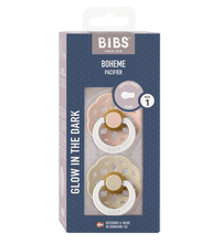 2 бр. Биберони BIBS Boheme Glow, Blush/Vanilla, 0-6 месеца
