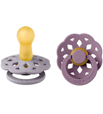 2 бр. Биберони BIBS Boheme, Fossil Grey/Mauve, 6-18 месеца