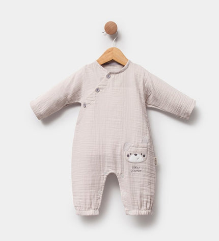 Бебешки муселинов гащеризон „Baby pocket“ - капучино