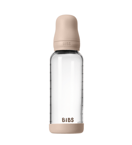 Бебешка Стъклена Бутилка BIBS Blush 240мл Каучук Среден Поток