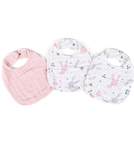 Бебешки лигавник комплект „Розово зайче“