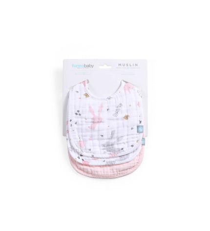 Бебешки лигавник комплект „Розово зайче“