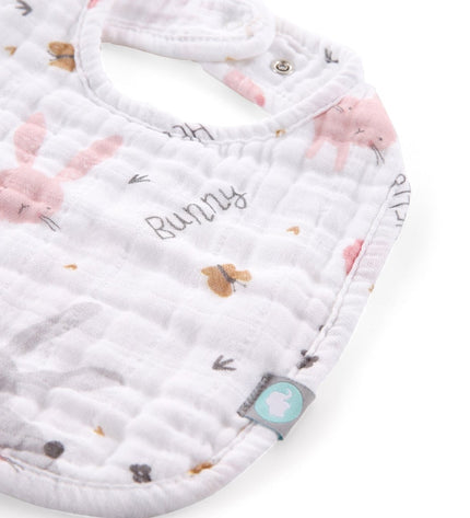 Бебешки лигавник комплект „Розово зайче“