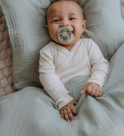 2 бр. Биберони BIBS Boheme, Fossil Grey/Mauve, 0-6 месеца