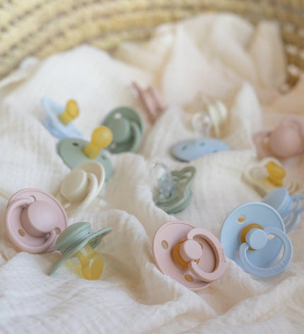 2 бр. Биберони BIBS, COLOUR Ivory/Blush, 0-6 месеца