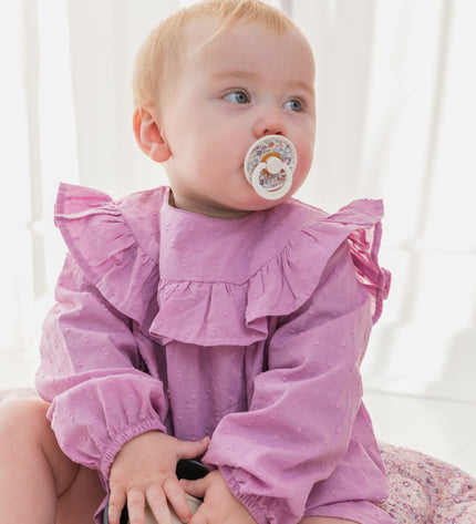 BIBS x LIBERTY 2бр. Биберони COLOUR, Eloise Blush Mix, 0-6 Месеца