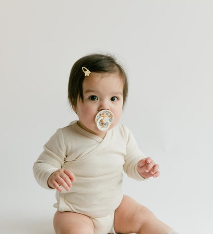 2 бр. Биберони BIBS Liberty COLOUR Strawberries and Cream Ivory, 0-6 месеца