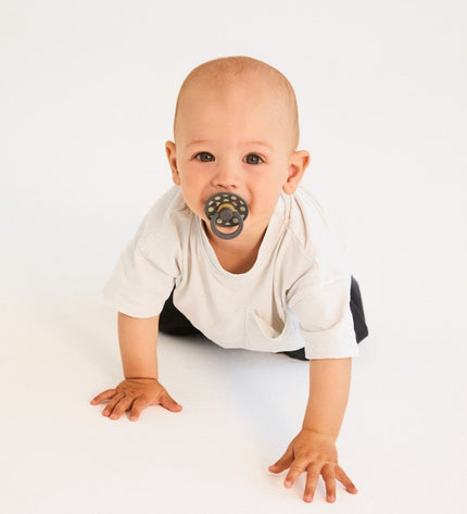 2 бр. Биберони BIBS COLOUR Polka Sage/Iron, 0-6 месеца