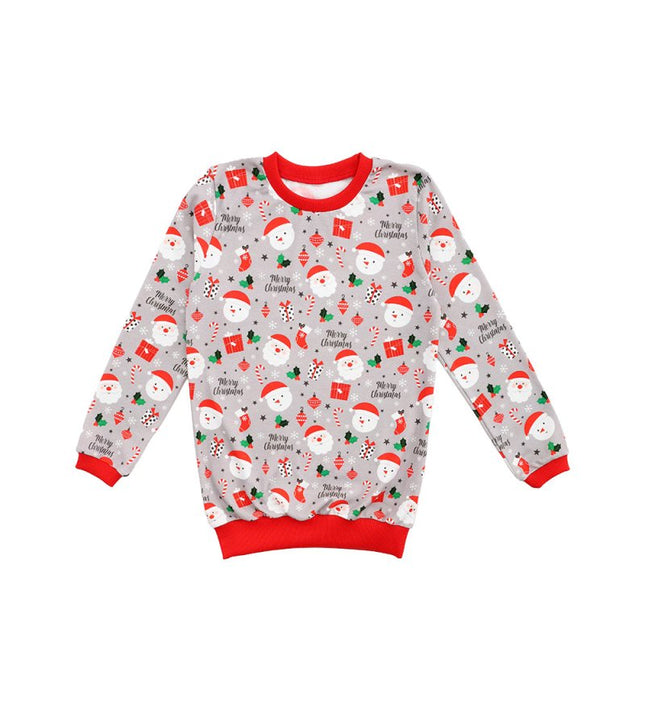 Детска пижама с дълъг ръкав „Дядо Коледа и Снежко“, 122-158см