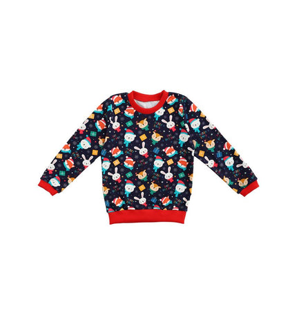 Бебешка пижама с дълъг ръкав „Зимни приятелчета“, 86-98см