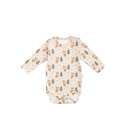 Бебешко боди с раменно закопчаване „Горска магия“