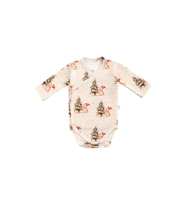 Бебешко боди - прегърни ме „Коледна елхичка“
