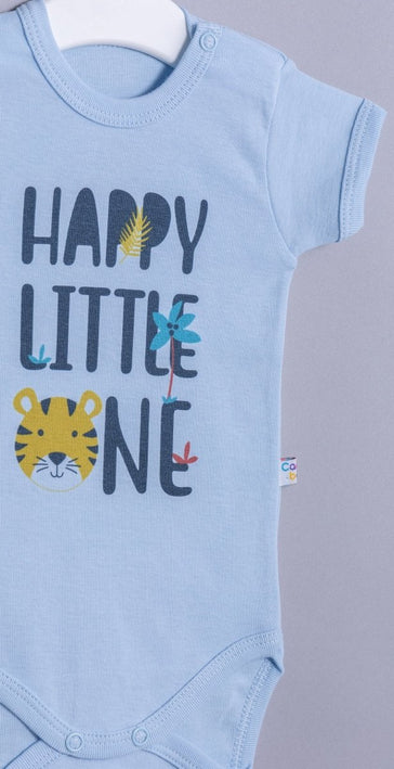 Бебешко боди с раменно закопчаване „Happy little one“