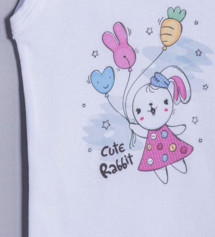 Бебешко боди - потник - "Cute rabbit"