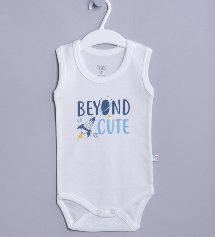 Бебешко боди - потник - "Beyond cute"