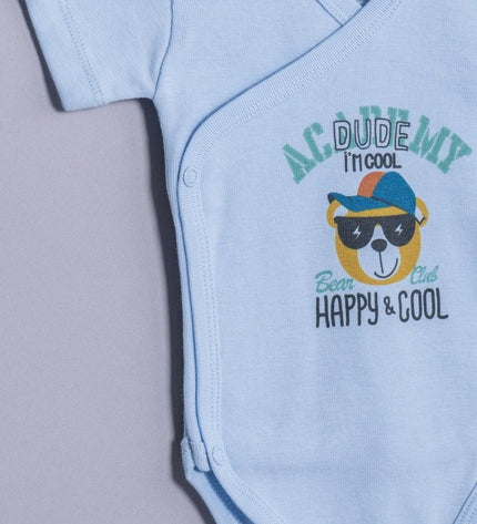 Бебешко боди комплект - прегърни ме „Cool and Happy“, 3 броя