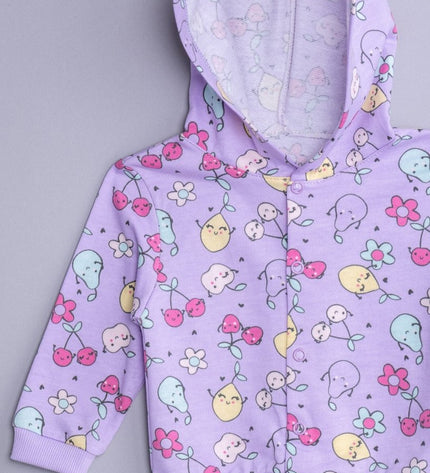 Бебешки суичър с качулка "Плодчета"