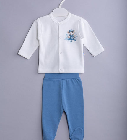 Бебешки комплект от 2 части „Меченце пилот“