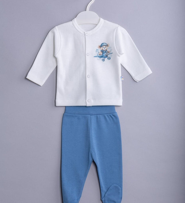 Бебешки комплект от 2 части „Меченце пилот“