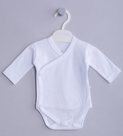 Бебешко боди комплект с дълъг ръкав - прегърни ме - бял, корал, шампан