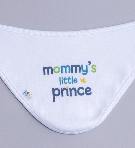Бебешка двупластова бандана ,, Малкият принц на мама''