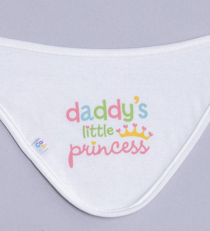 Бебешка двупластова бандана ,, Принцесата на тате''