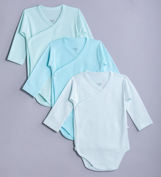 Бебешко боди комплект - прегърни ме - резeда, аква, ментов