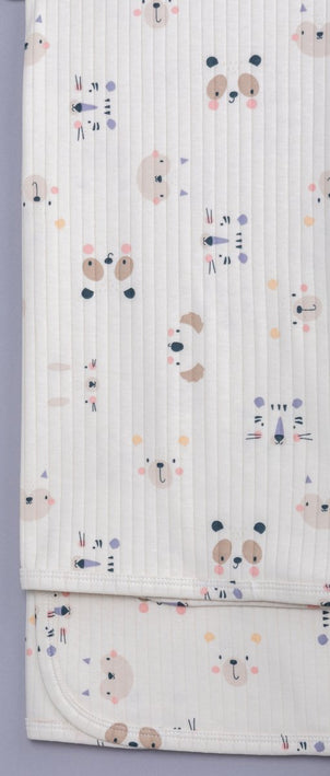 Бебешка памучна пелена „Малки муцунки“