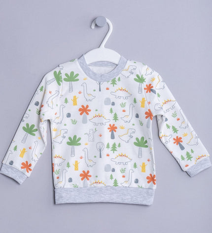 Бебешка пижама с дълъг ръкав „Динозаври“, 68-80см