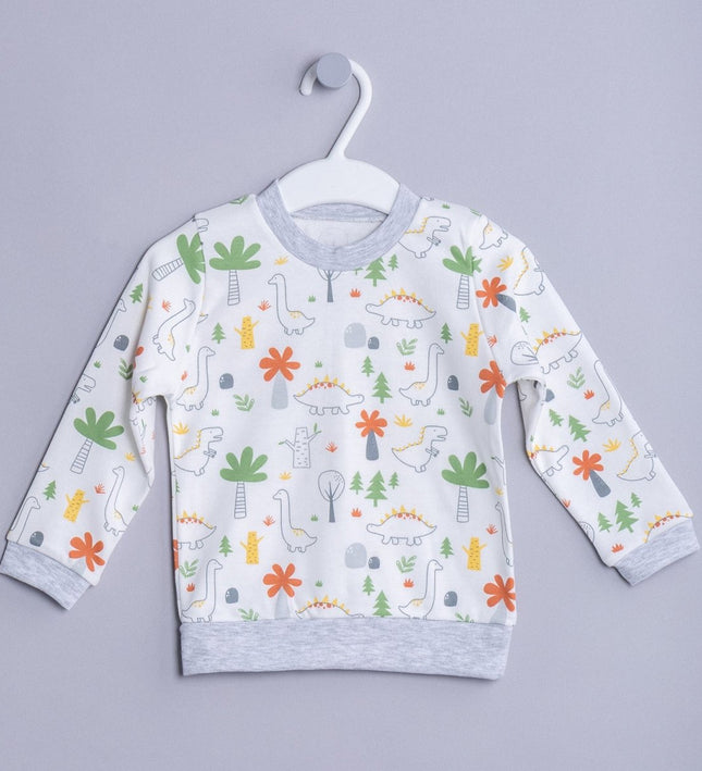 Бебешка пижама с дълъг ръкав „Динозаври“, 68-80см