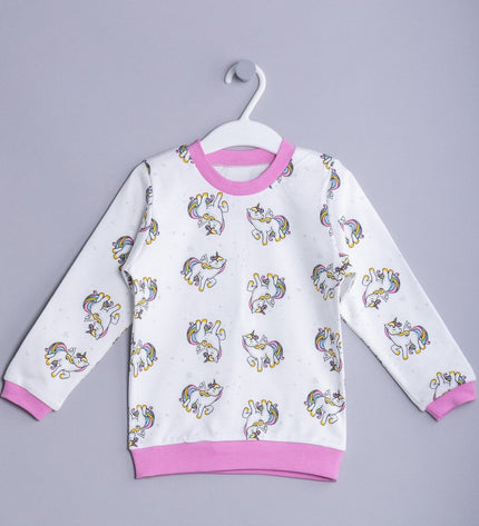 Детска пижама с дълъг ръкав „Еднорогче“ , 86-116см