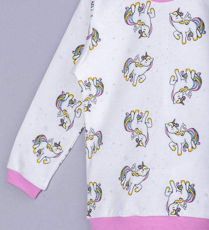 Детска пижама с дълъг ръкав „Еднорогче“ , 86-116см