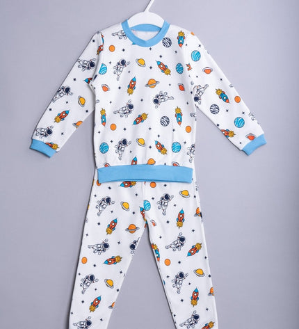 Детска пижама с дълъг ръкав „Малки астронавти“ , 86-116см