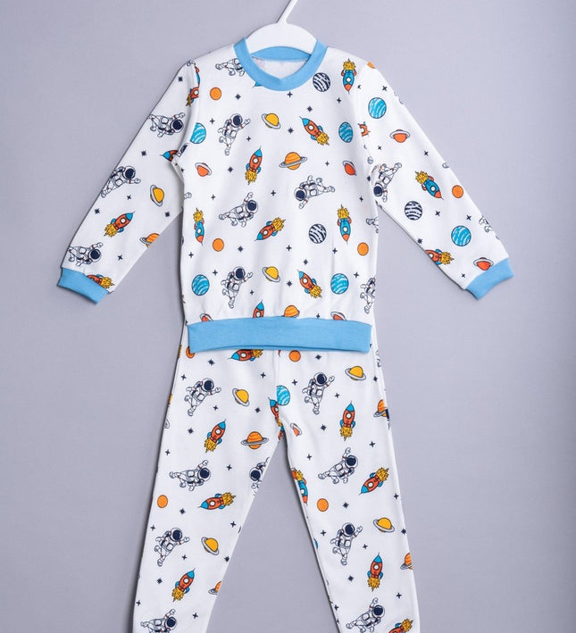 Детска пижама с дълъг ръкав „Малки астронавти“ , 86-116см