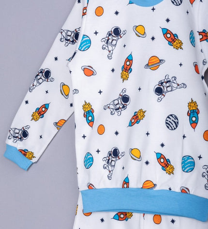 Детска пижама с дълъг ръкав „Малки астронавти“ , 86-116см