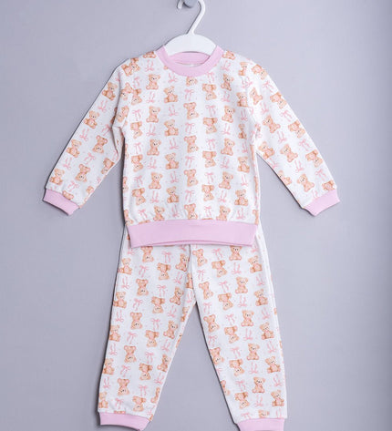 Бебешка пижама с дълъг ръкав „Меченца“, 68-80см