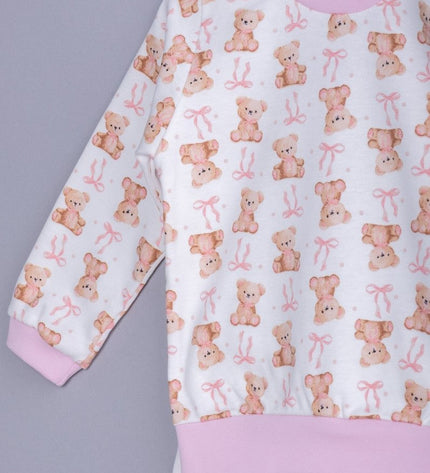 Бебешка пижама с дълъг ръкав „Меченца“, 68-80см