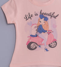 Тениска „Life is beautiful“ - 86-116см