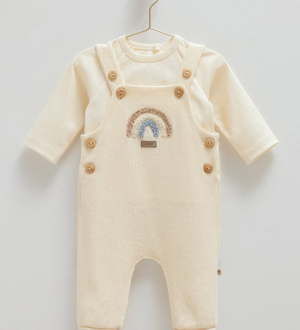 Бебешки комплект от 2 части - шампан