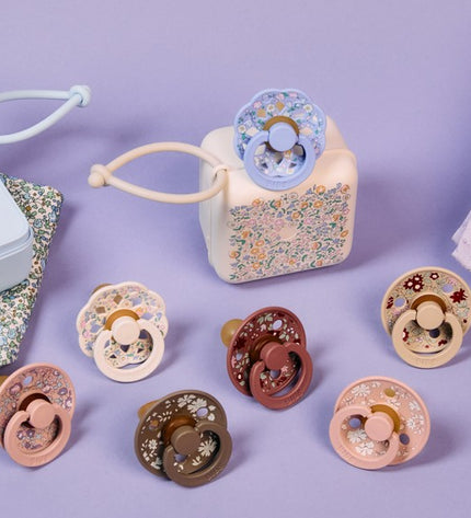 2 бр. Биберони BIBS Boheme Liberty, Chloe Meadow - Ivory Mix, 0-6 месеца